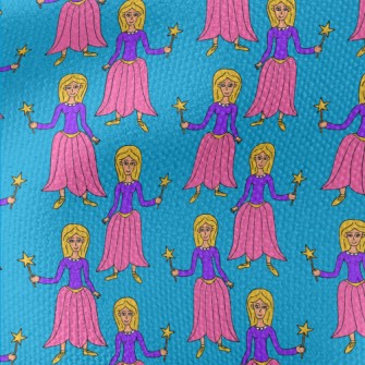 Hand Drawn Magic Princess Waterproof Canvas