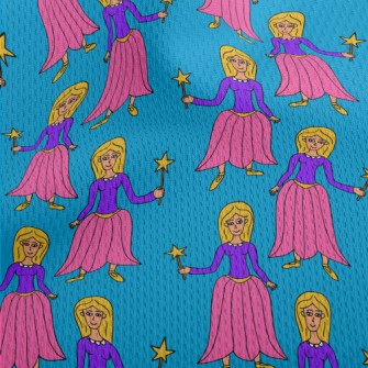 Hand Drawn Magic Princess Athletic Mesh Flat Back