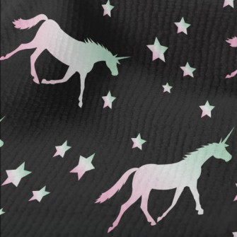 Gradient Unicorn Silhouette Terry