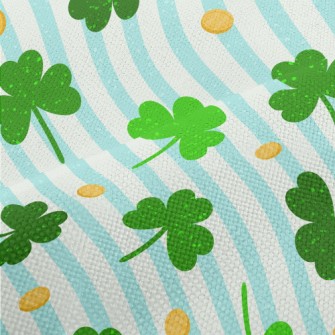 Blue And White Stripes With Lu Performance Linen