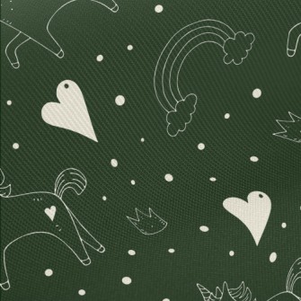 Fairytale Unicorn And Love Hea Twill