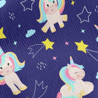 Cute Rainbow Unicorn Standard Corduroy