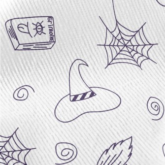 Hand Drawn Simple Witch Elemen Standard Corduroy