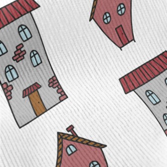 Hand Drawn Cartoon Houses Standard Corduroy