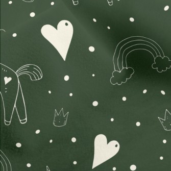 Fairytale Unicorn And Love Hea Micro Fleece