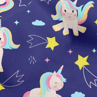 Cute Rainbow Unicorn Micro Fleece