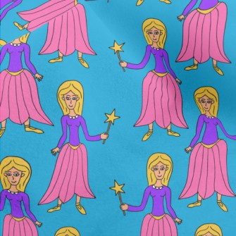 Hand Drawn Magic Princess Micro Fleece