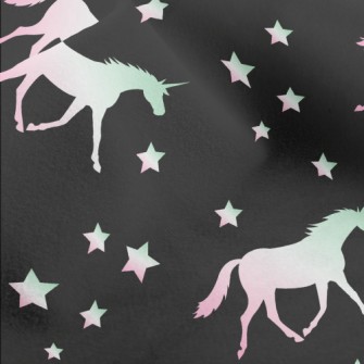 Gradient Unicorn Silhouette Micro Fleece
