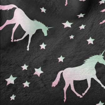 Gradient Unicorn Silhouette Minky