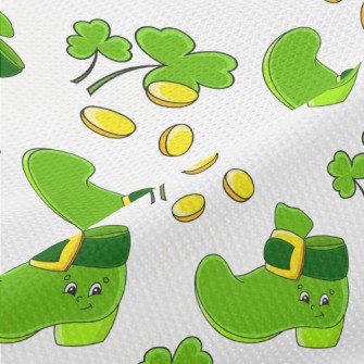 Magic Shoes And Lucky Clover Piqué