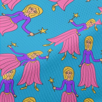 Hand Drawn Magic Princess Piqué