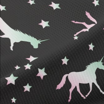 Gradient Unicorn Silhouette Piqué