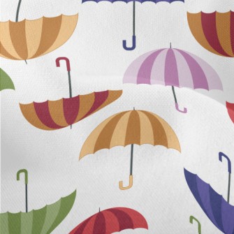 Autumn Colored Umbrellas Lightweight Performance Linen