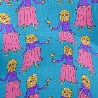 Hand Drawn Magic Princess Lightweight Performance Linen