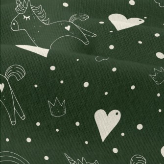 Fairytale Unicorn And Love Hea Modern Jersey