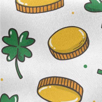 Cartoon St. Patrick&#39;s Day  Jersey Backed Fleece