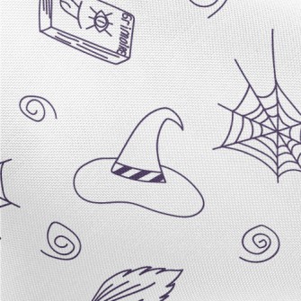 Hand Drawn Simple Witch Elemen Pongee