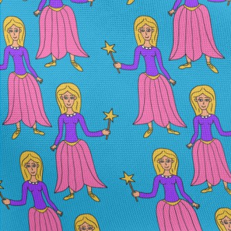 Hand Drawn Magic Princess Pongee
