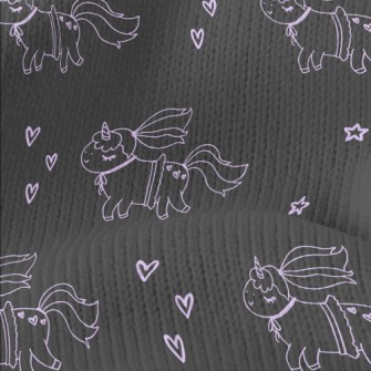 Unicorn And Hand Drawn Love Stretch Jersey