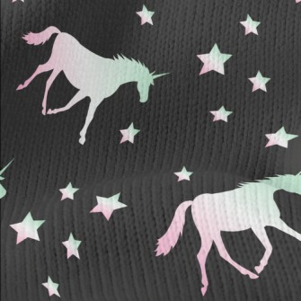 Gradient Unicorn Silhouette Stretch Jersey