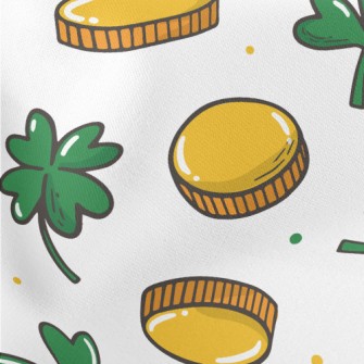 Cartoon St. Patrick&#39;s Day  Lightweight Cotton Poplin