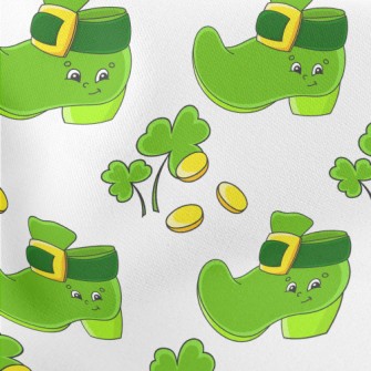 Magic Shoes And Lucky Clover Lightweight Cotton Poplin