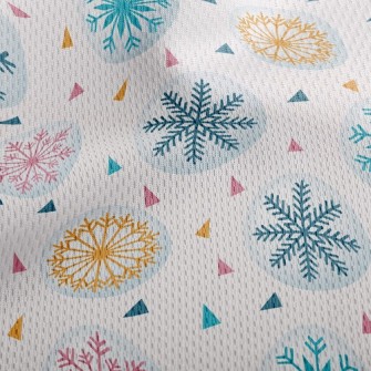 Snow Globe Athletic Mesh Flat Back