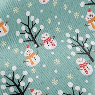 Snowman Friends Playing Standard Corduroy