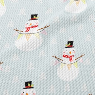 Christmas Decoration Snowman Birdseye Piqué