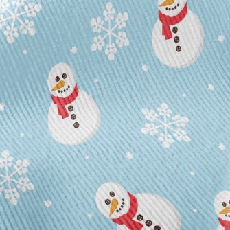 Button Scarf Snowman Standard Corduroy