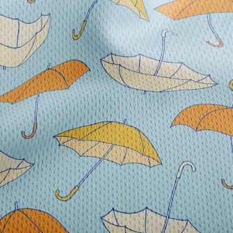 Falling Parasol Athletic Mesh Flat Back