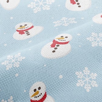 Button Scarf Snowman Performance Linen