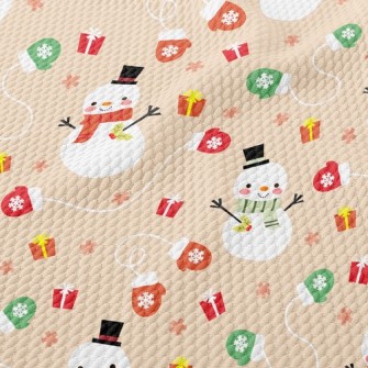 Happy Snowman Gift Birdseye Piqué