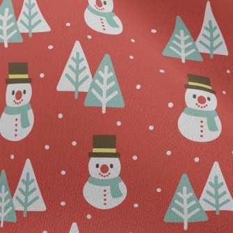 Serious Snowman Christmas Tree Chiffon