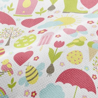 Cute Cartoon Garden Performance Linen