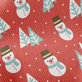 Serious Snowman Christmas Tree Standard Corduroy