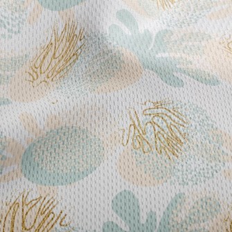 Artistic Tropical Leaves Athletic Mesh Flat Back
