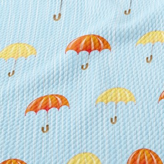 Heavy Rain Two-color Umbrella Birdseye Piqué