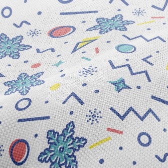 Geometric Snowflakes Performance Linen