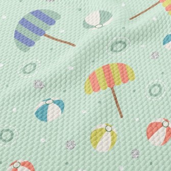 Beach Umbrella Beach Ball Birdseye Piqué