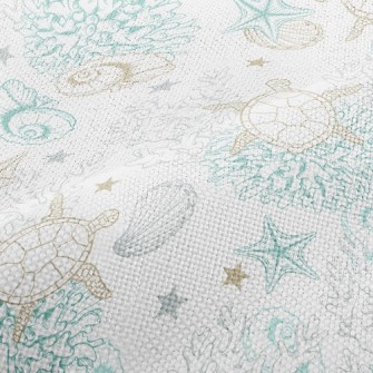 Turtle Coral Shellfish Performance Linen