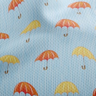 Heavy Rain Two-color Umbrella Athletic Mesh Flat Back