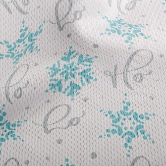 Christmas Snowflake Athletic Mesh Flat Back