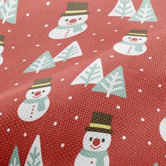 Serious Snowman Christmas Tree Performance Linen