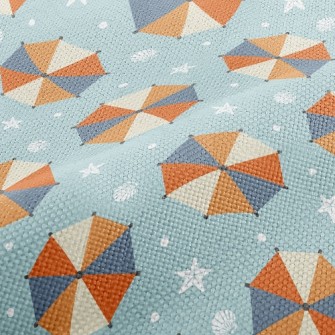 Starfish Shell Parasol Performance Linen