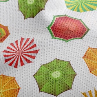 Funny Parasol Athletic Mesh Flat Back