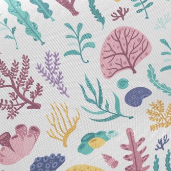 Coral And Seaweed Twill