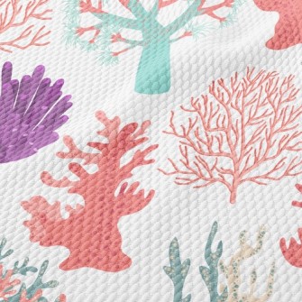 Beautiful Coral Reef Birdseye Piqué