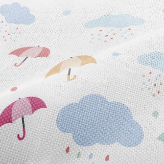 Colorful Flying Umbrellas Performance Linen