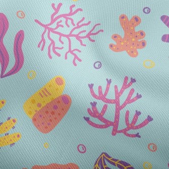 Colorful Coral Dobby